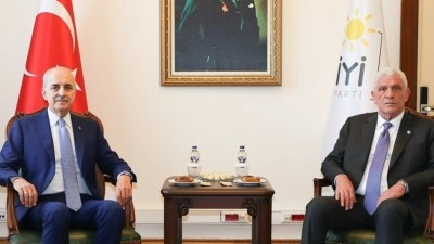 TBMM Başkanı Kurtulmuş, İYİ Parti Genel Başkanı Dervişoğlu ile g&ouml;r&uuml;şt&uuml;