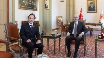 TBMM Başkanı Kurtulmuş, Japonya'nın Ankara Büyükelçisi Katsumata'yı kabul etti