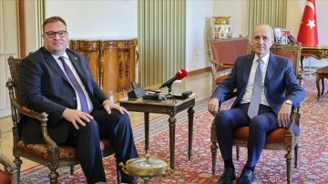 TBMM Başkanı Kurtulmuş, Karadağ'ın Ankara Büyükelçisi Kastratovic'i kabul etti