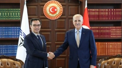 TBMM Başkanı Kurtulmuş, NATO PA Başkanı Perestrello ile g&ouml;r&uuml;şt&uuml;