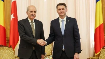 TBMM Başkanı Kurtulmuş, Romanya Senato Başkanı Abrudean ile g&ouml;r&uuml;şt&uuml;