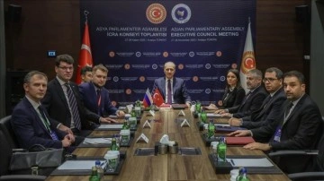 TBMM Başkanı Kurtulmuş, Rus parlamentosunun alt kanadı Duma Başkan Yardımcısı Çernışov'u kabul