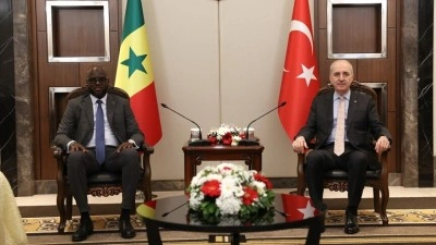 TBMM Başkanı Kurtulmuş, Senegal Ulusal Meclisi Başkanı Ndiaye ile g&ouml;r&uuml;şt&uuml;