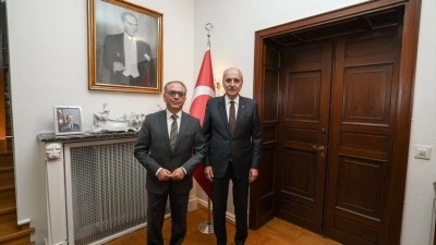 TBMM Başkanı Kurtulmuş, T&uuml;rkiye'nin Stokholm B&uuml;y&uuml;kel&ccedil;iliğini ziyaret etti