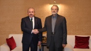 TBMM Başkanı Şentop İran Meclis Başkanı Laricani'yle görüştü