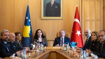 TBMM Başkanı Şentop, Kosova Cumhurbaşkanı Sadriu ile görüştü