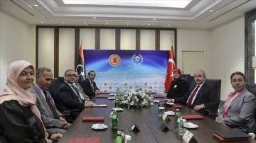 TBMM Başkanı Şentop, Libya Devlet Yüksek Konseyi Başkanı Halid el-Mişri ile görüştü