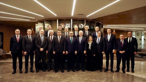 TCMB Başkanı Karahan, Bankalar Birliği Y&ouml;netim Kurulu &uuml;yeleriyle bir araya geldi