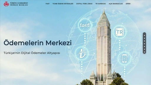 TCMB'nin "Ödemelerin Merkezi" isimli internet sitesi yayında