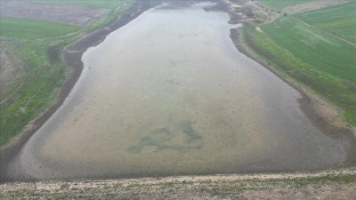 Tekirdağ'da kuruyan g&ouml;let yağışlarla yeniden doluyor