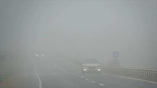 Tekirdağ'da sis etkili oldu