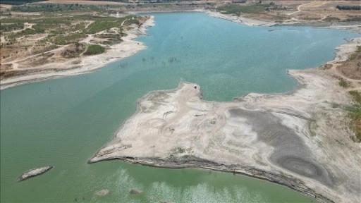 Tekirdağ'daki Türkmenli Göleti'nin su seviyesi yüzde 5'in altına düştü