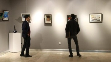 Tekirdağ'da depremzedeler yararına el sanatları ve resim sergisi açıldı