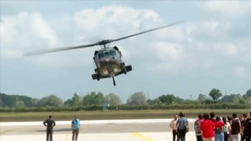 TEKNOFEST KARADENİZ'de yarışmacılar helikopterle tur deneyimi yaşadı