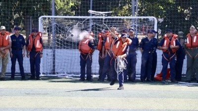 "TEKNOFEST Mavi Vatan"da El İncesi Atma Yarışması yapılıyor