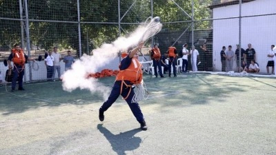 "TEKNOFEST Mavi Vatan"da El İncesi Atma Yarışması yarı final m&uuml;sabakaları yapıldı