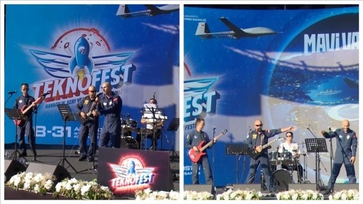 TEKNOFEST Mavi Vatan'da "Yüksek İrtifa" grubu konser verdi