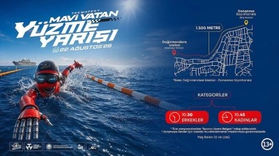 TEKNOFEST Mavi Vatan kapsamında 22 Ağustos'ta A&ccedil;ık Su Y&uuml;zme Yarışları yapılacak