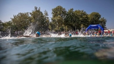 TEKNOFEST Mavi Vatan kapsamında a&ccedil;ık su y&uuml;zme yarışı yapıldı
