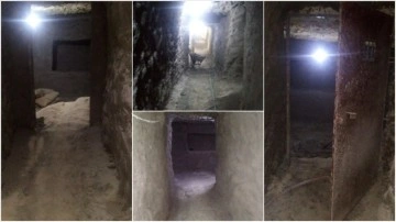 Terör örgütü YPG/PKK kazdığı tünellerin içine hücreler inşa ediyor