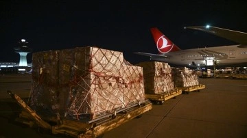 THY deprem bölgesine 4 bin 99 ton yardım malzemesi taşıdı