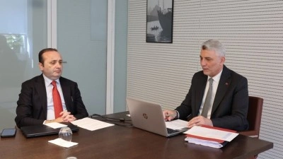 Ticaret Bakanı Bolat, ABD Ticaret Temsilcisi Greer ile &ccedil;evrim i&ccedil;i g&ouml;r&uuml;şt&uuml;