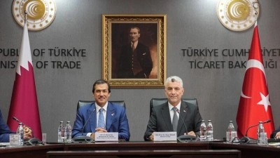Ticaret Bakanı Bolat, Katarlı mevkidaşı Al-Sayed ile g&ouml;r&uuml;şt&uuml;
