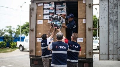 TİKA'dan depremin vurduğu Venezuela'ya 2 kamyon barınma ve temel hayati malzemesi desteği