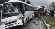 TIR otobüse çarptı: 28 yaralı!