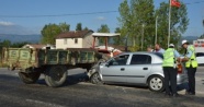 Tokat’ta otomobil ile traktör çarpıştı: 5 yaralı