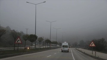 Tokat'ta sis ulaşımı olumsuz etkiliyor