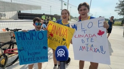 Toronto'ya D&uuml;nya Kupası atmosferi Bosna Hersek taraftarlarıyla geldi