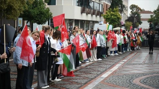 Trakya'da "Gazze İçin Sessiz Çığlık" etkinliği düzenlendi