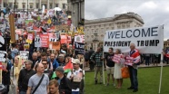 Trump Londra'da protestocularını değil destekçilerini 'kalabalık' buldu