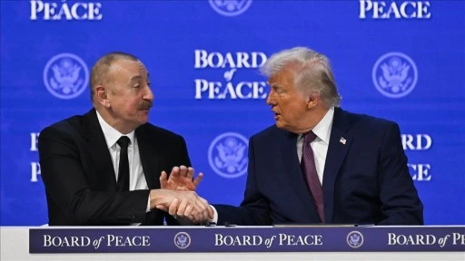 Trump ve Aliyev, Davos'ta g&ouml;r&uuml;şt&uuml;