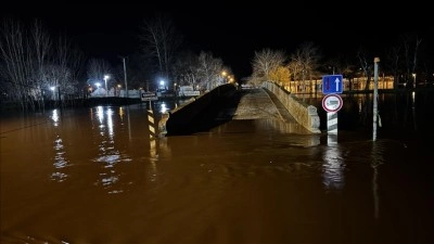 Tunca Nehri'nde debinin y&uuml;kselmesi nedeniyle uyarı seviyesi "kırmızı"ya y&uuml;kseltildi