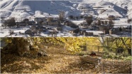 Tunceli'nin dağlarında kış ovalarında sonbahar havası yaşanıyor