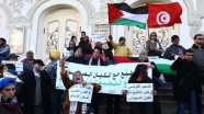 Tunus'ta İsrail aleyhinde protesto