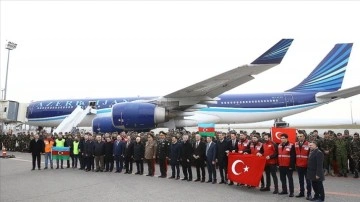 Türk Cumhuriyetleri, yardımlarıyla depremde Türkiye'nin yanında oldu