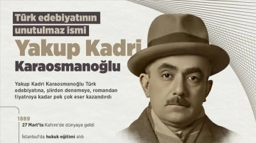 Türk edebiyatının unutulmaz ismi: Yakup Kadri Karaosmanoğlu