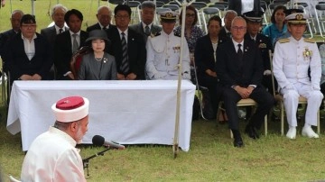 Türk-Japon ilişkilerinin 100. yılında Kuşimoto'da 'Ertuğrul Fırkateyni' şehitleri dualarla anıldı