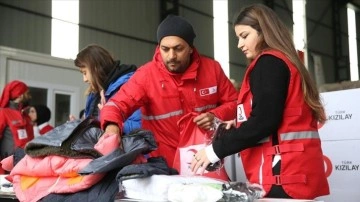 Türk Kızılay depremzedelere kış yardımı programını Hatay'dan başlattı