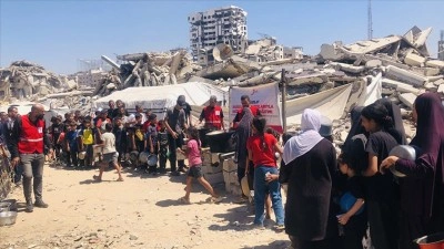 T&uuml;rk Kızılay, Gazze ve Suriye'de sıcak yemek desteğini ramazanda da s&uuml;rd&uuml;r&uuml;yor