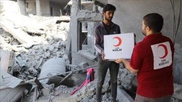 Türk Kızılay Gazze'deki sivillere yardımını sürdürüyor
