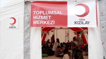 Türk Kızılayın deprem bölgesindeki yardımları sürüyor