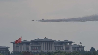 T&uuml;rk Yıldızları, Ankara'da prova u&ccedil;uşu yaptı