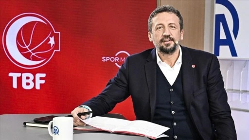 Türkiye Basketbol Federasyonu Başkanı Türkoğlu, AA Spor Masası'nda soruları cevapladı