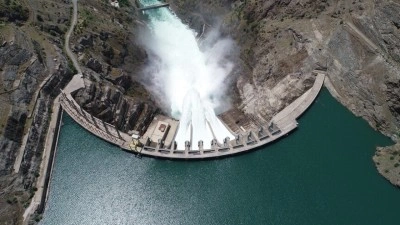 T&uuml;rkiye'de nisanda hidrolik santrallerden elektrik &uuml;retimi t&uuml;m zamanların en y&uuml;ksek seviyesine