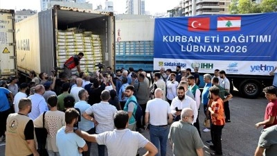 T&uuml;rkiye'den L&uuml;bnan'daki ihtiya&ccedil; sahiplerine 280 ton kurban eti yardımı