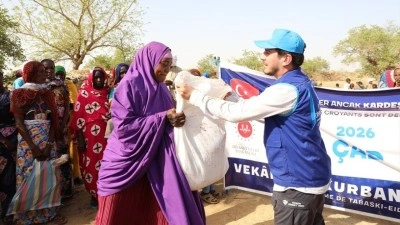 T&uuml;rkiye Diyanet Vakfı ve STK&rsquo;lerin kurban &ccedil;alışmaları binlerce &Ccedil;adlının y&uuml;z&uuml;n&uuml; g&uuml;ld&uuml;rd&uuml;
